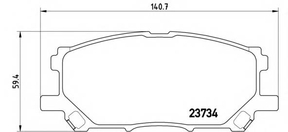 BREMBO P 83 067 Комплект гальмівних колодок,