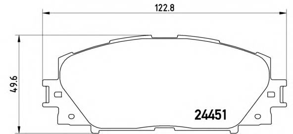 BREMBO P 83 106 Комплект тормозных колодок,