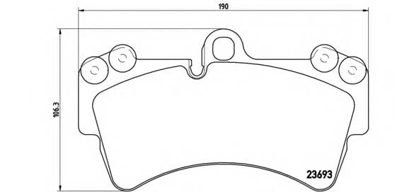 BREMBO P 85 065 Комплект тормозных колодок,