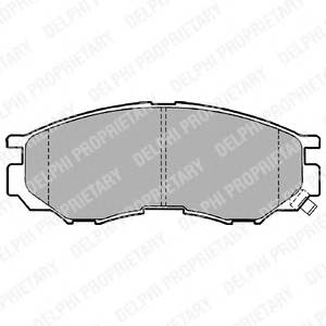 DELPHI LP1010 Комплект гальмівних колодок,