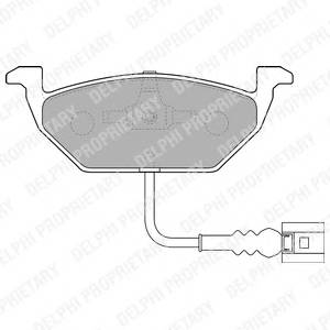 DELPHI LP1514 Комплект гальмівних колодок,