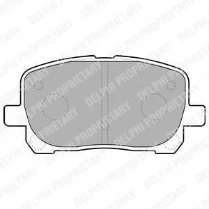 DELPHI LP1711 Комплект гальмівних колодок,