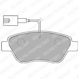 DELPHI LP1722 Комплект тормозных колодок,