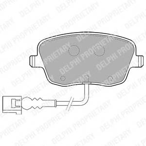 DELPHI LP1754 Комплект тормозных колодок,