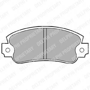 DELPHI LP353 Комплект гальмівних колодок,