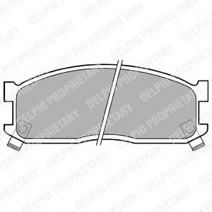 DELPHI LP530 Комплект гальмівних колодок,