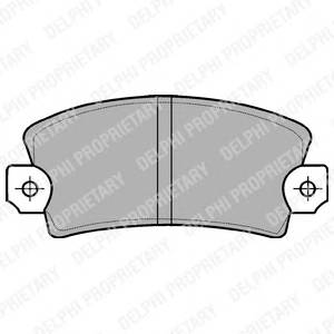 DELPHI LP56 Комплект тормозных колодок,