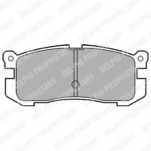 DELPHI LP624 Комплект тормозных колодок,