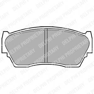 DELPHI LP783 Комплект тормозных колодок,