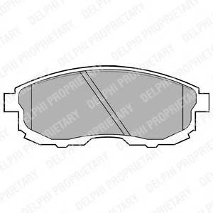 DELPHI LP812 Комплект тормозных колодок,