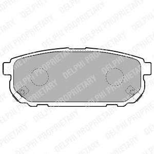 DELPHI LP1850 Комплект тормозных колодок,