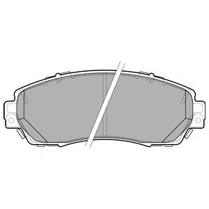 DELPHI LP2710 Комплект гальмівних колодок,