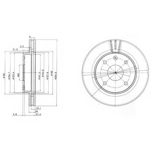 DELPHI BG4003 Гальмівний диск