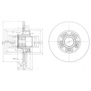 DELPHI BG9031RS Тормозной диск