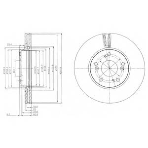 DELPHI BG4119 Гальмівний диск