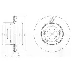 DELPHI BG4206 Тормозной диск