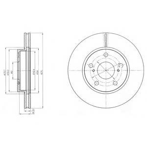 DELPHI BG4232 Тормозной диск