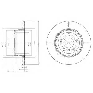 DELPHI BG4168 Гальмівний диск