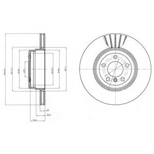 DELPHI BG9064 Тормозной диск