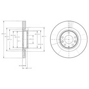 DELPHI BG9104 Гальмівний диск