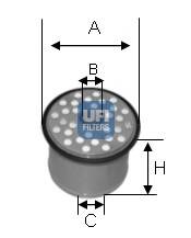 UFI 24.390.00 Топливный фильтр