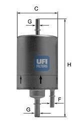 UFI 31.830.00 Паливний фільтр