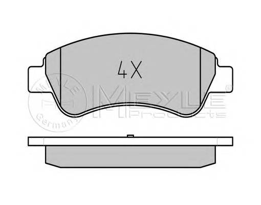 MEYLE 025 235 9919 Комплект гальмівних колодок,