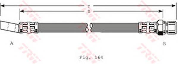 TRW PHD348 Гальмівний шланг