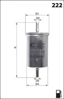 MECAFILTER ELG5425 Топливный фильтр