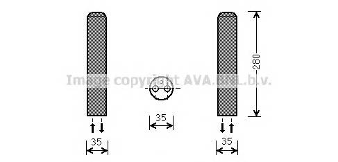 AVA QUALITY COOLING MZD234 Осушитель, кондиционер