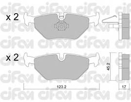 CIFAM 822-261-0 Комплект тормозных колодок,