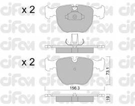 CIFAM 822-559-0 Комплект гальмівних колодок,