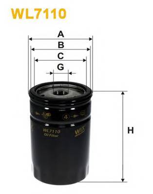 WIX FILTERS WL7110 Масляный фильтр