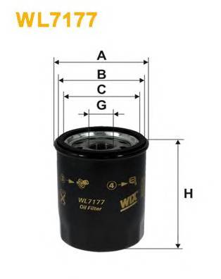 WIX FILTERS WL7177 Масляный фильтр