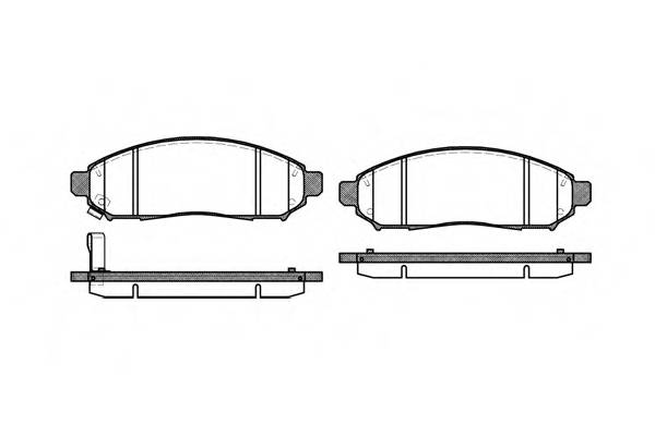 WOKING P10623.01 Комплект гальмівних колодок,