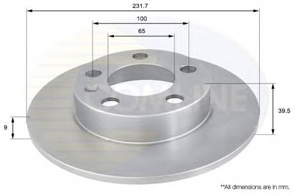 COMLINE ADC1414 Тормозной диск