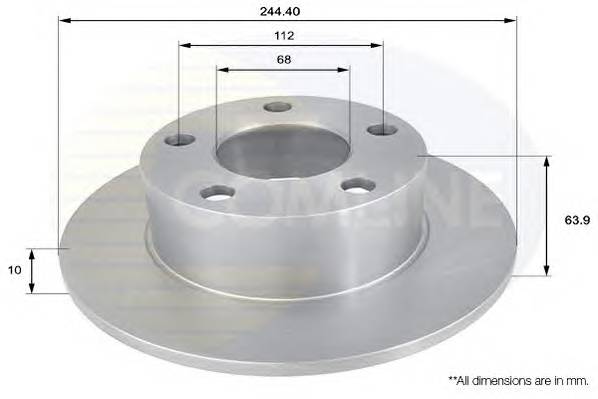 COMLINE ADC1427 Тормозной диск