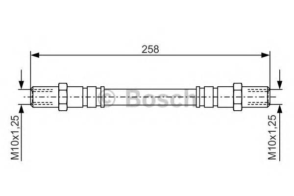 BOSCH 1 987 476 192 Тормозной шланг