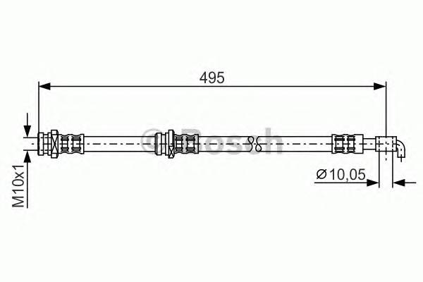 BOSCH 1 987 476 401 Гальмівний шланг