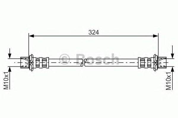 BOSCH 1 987 481 016 Гальмівний шланг