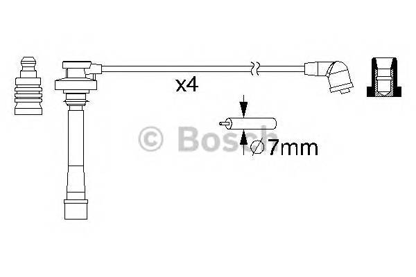 BOSCH 0 986 357 147 Комплект дротів запалювання