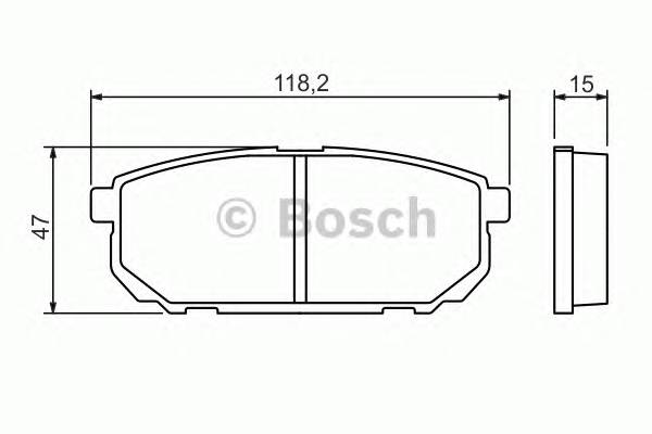 BOSCH 0 986 494 388 Комплект тормозных колодок,