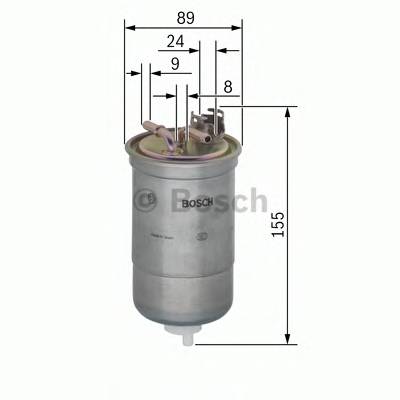 BOSCH 0 450 906 409 Паливний фільтр