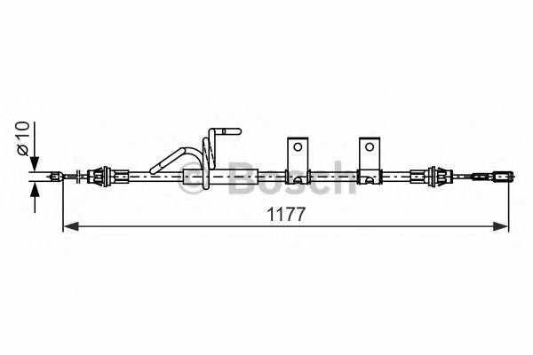 BOSCH 1 987 482 404 Трос, стояночная тормозная