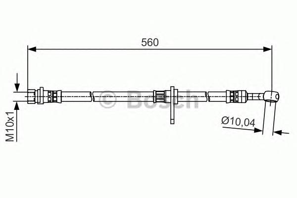 BOSCH 1 987 481 512 Тормозной шланг