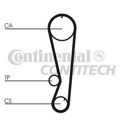 CONTITECH CT827 Ремінь ГРМ