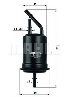 KNECHT KL 488 Паливний фільтр