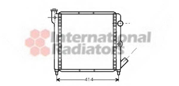 VAN WEZEL 43002063 Радиатор, охлаждение двигателя