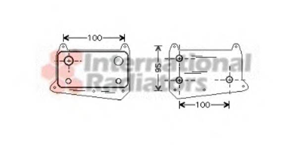 VAN WEZEL 30003376 масляный радиатор, двигательное