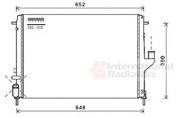 VAN WEZEL 43002478 Радиатор, охлаждение двигателя